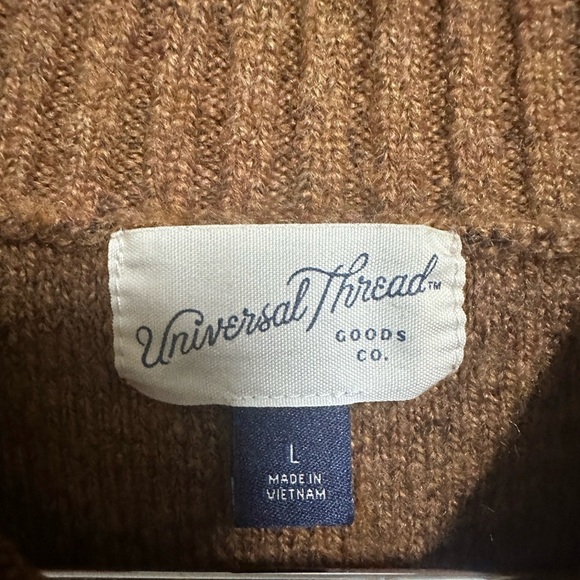 Universal Thread Brown and Cream Striped Sweater Size L - Picture 4 of 5